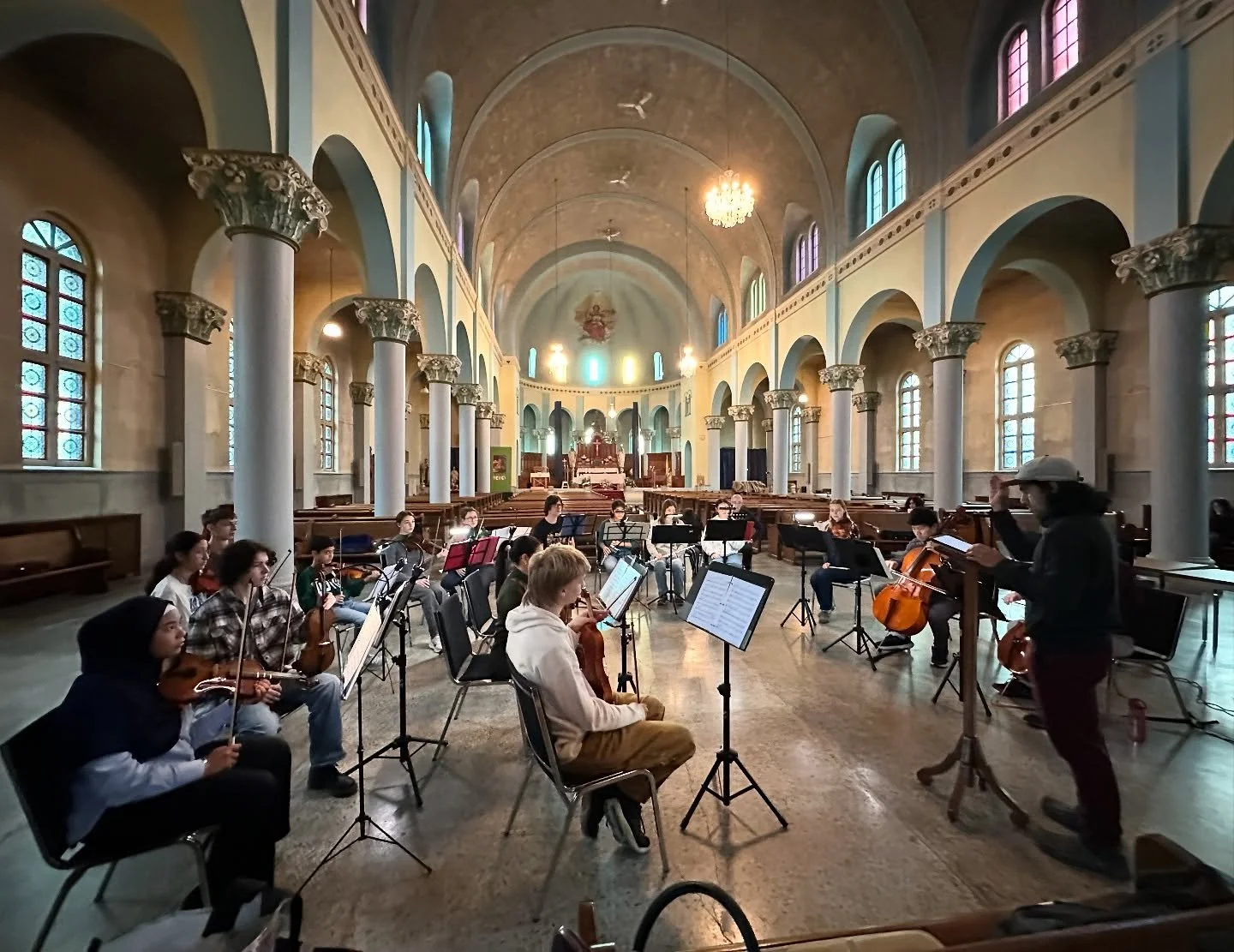 OSJVS St-Clet Church Rehearsing for Le Bonne Chanson