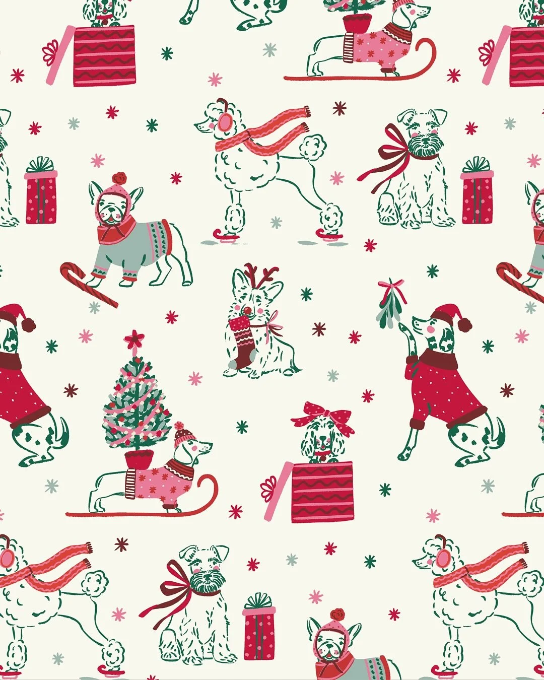 From pattern to product. Designed this cute holiday pup collection for @mymindseyeinc 

Available on their website!
&bull;
&bull;
&bull;
&bull;
&bull;
design | pattern | illustration | color inspo | designer | art licensing | artist
