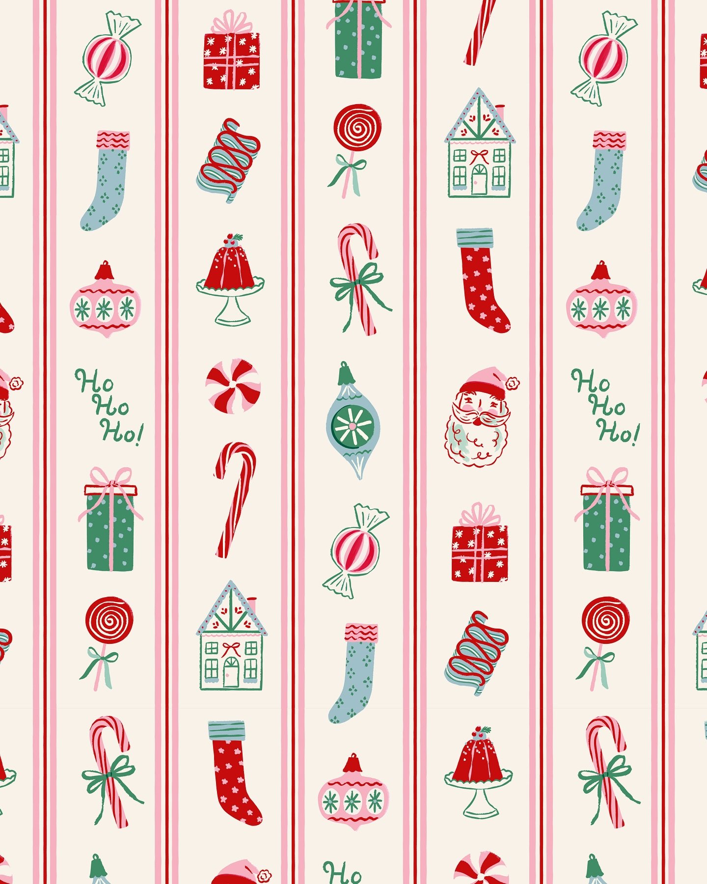 3 more sleeps until Christmas! 🎄
&bull;
&bull;
&bull;
&bull;
design | pattern | illustration | color inspo | designer | art licensing | artist | Christmas | drawing