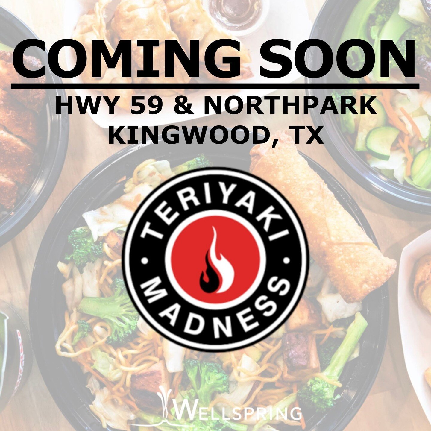 Crazy delicious, fresh Japanese-inspired Teriyaki bowls are coming soon as a dining option on the northeast side of HTX! Another great deal completed in the HEB project at Hwy 59 &amp; Northpark in Kingwood, Texas - Kingwood Place. 

Court Richardson
