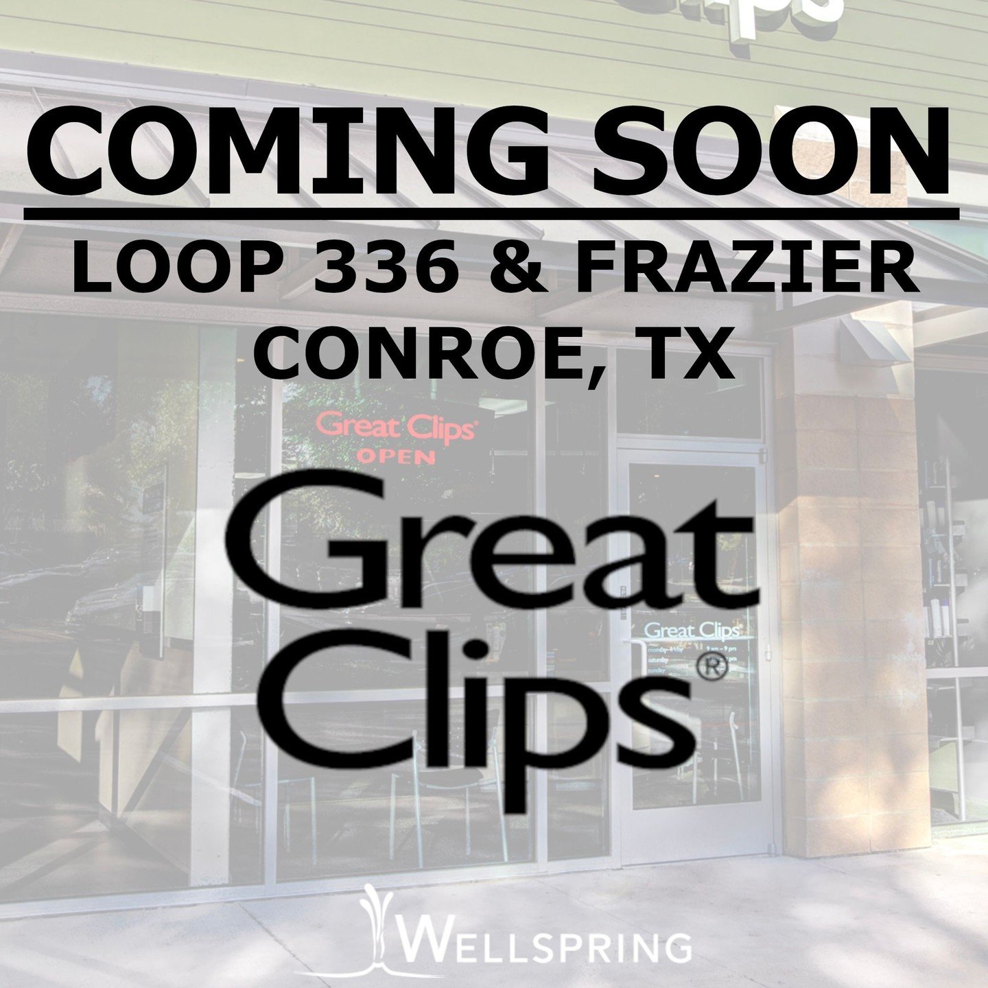 Just in time for March Madness, tipping everyone off that a new Great Clips salon is coming to Conroe at Loop 336 &amp; Frazier, across from the HEB!

Greg Lee and Jacob Frenza represented the Landlord, and Marshall C. Bumpus with Wellspring Commerci