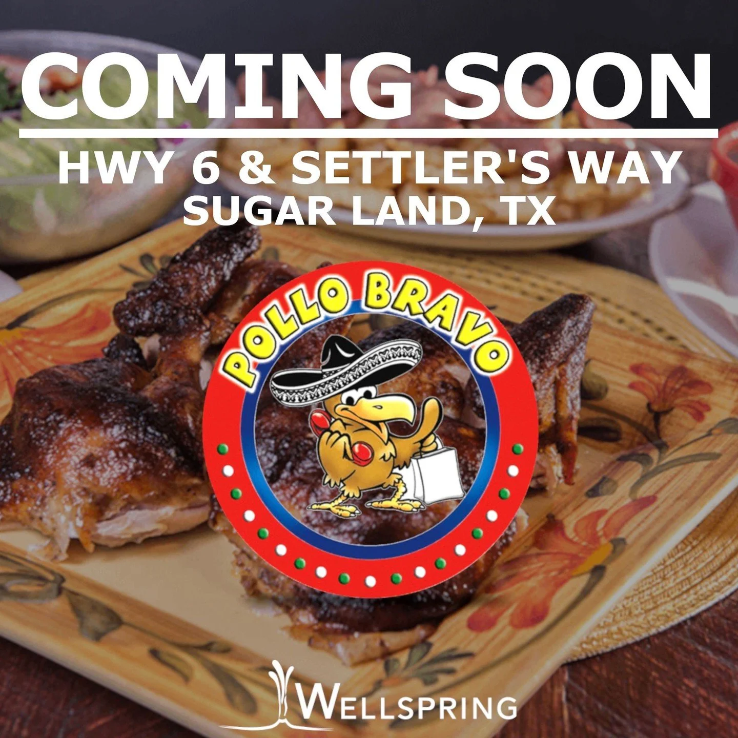 Bravo 👏&hellip;ahem&hellip;POLLO BRAVO is coming to Sugar Land at Hwy 6 &amp; Settler&rsquo;s Way and bringing delicious Peruvian-Mexican cuisine to the city! 

Brad Fitzerman with Argali CRE represented the landlord, and Marshall C. Bumpus of Wells