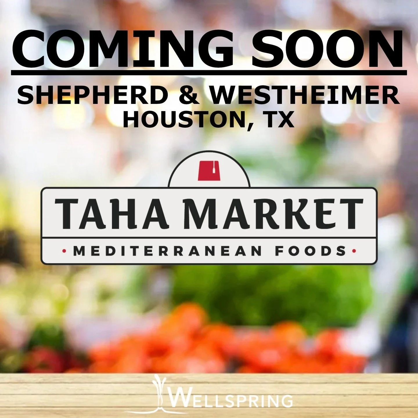 A River Oaks favorite from Urban Harvest Farmer&rsquo;s Market is planting roots&hellip;TAHA MARKET is headed to Shepherd &amp; Montrose next to the Target! Get ready for all of your favorite Mediterranean goods - homemade and ready to take to go!

P