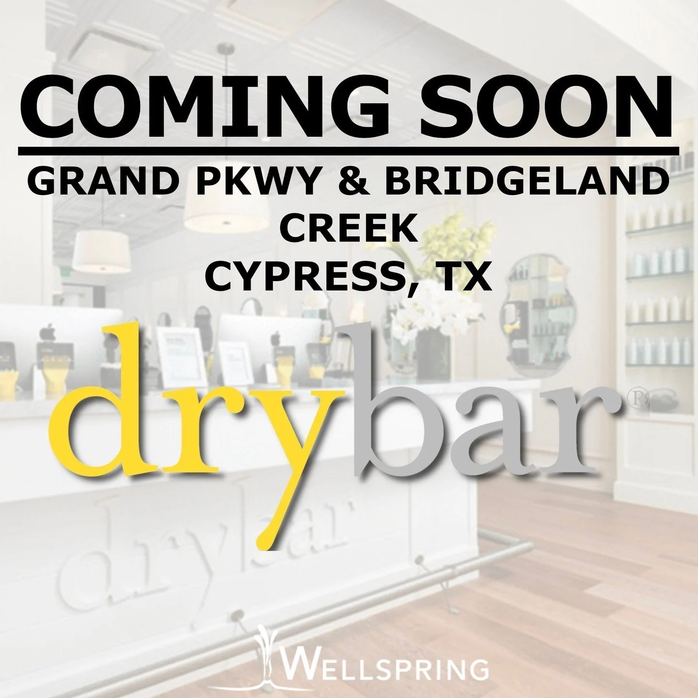 WARNING: increased volume ahead!! Good hair days are headed to Bridgeland and now having a &ldquo;blowout&rdquo; in Cypress isn&rsquo;t just a highway emergency. 

Excited to announce that Drybar is COMING SOON to join the momentum around the new HEB