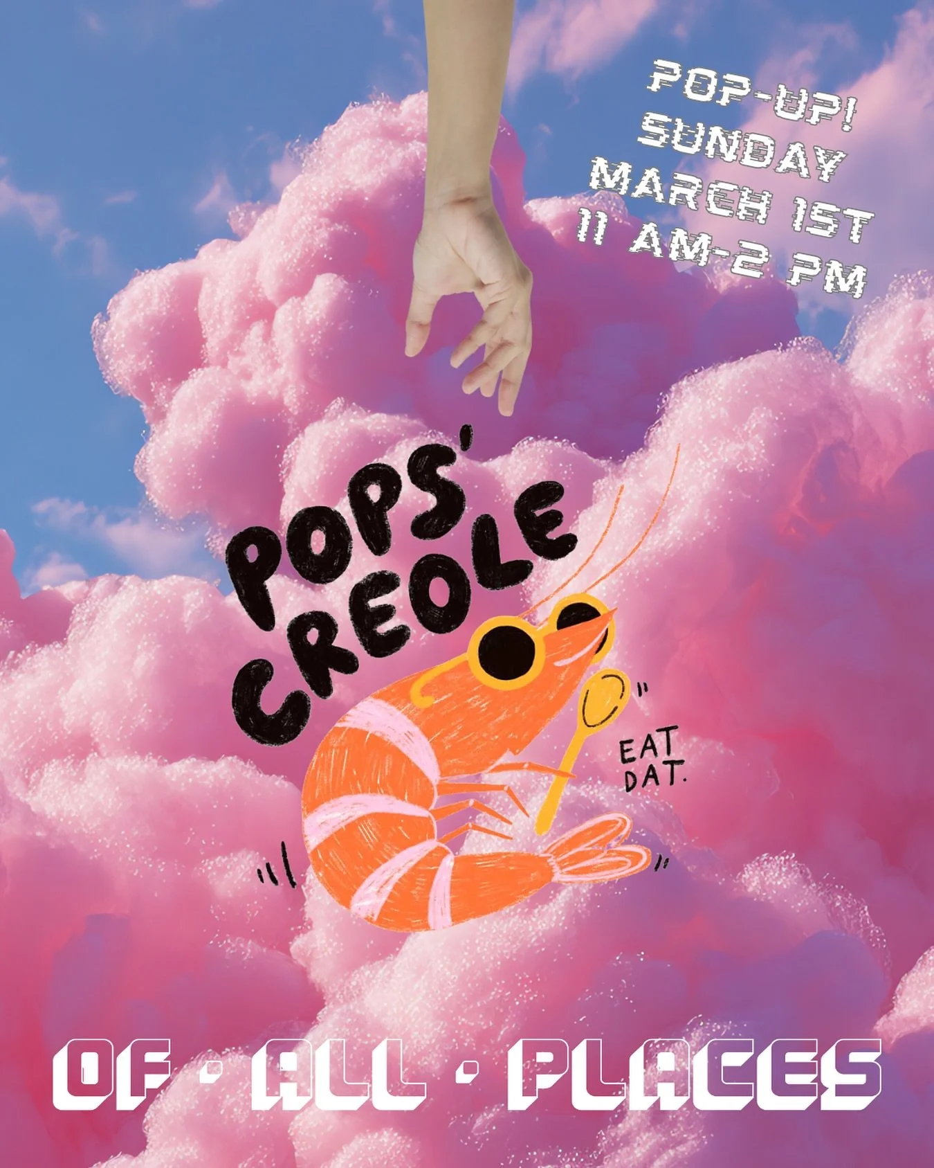 This Sunday! @pops_creole is back! Come hungry and ready for a good time. 🦐