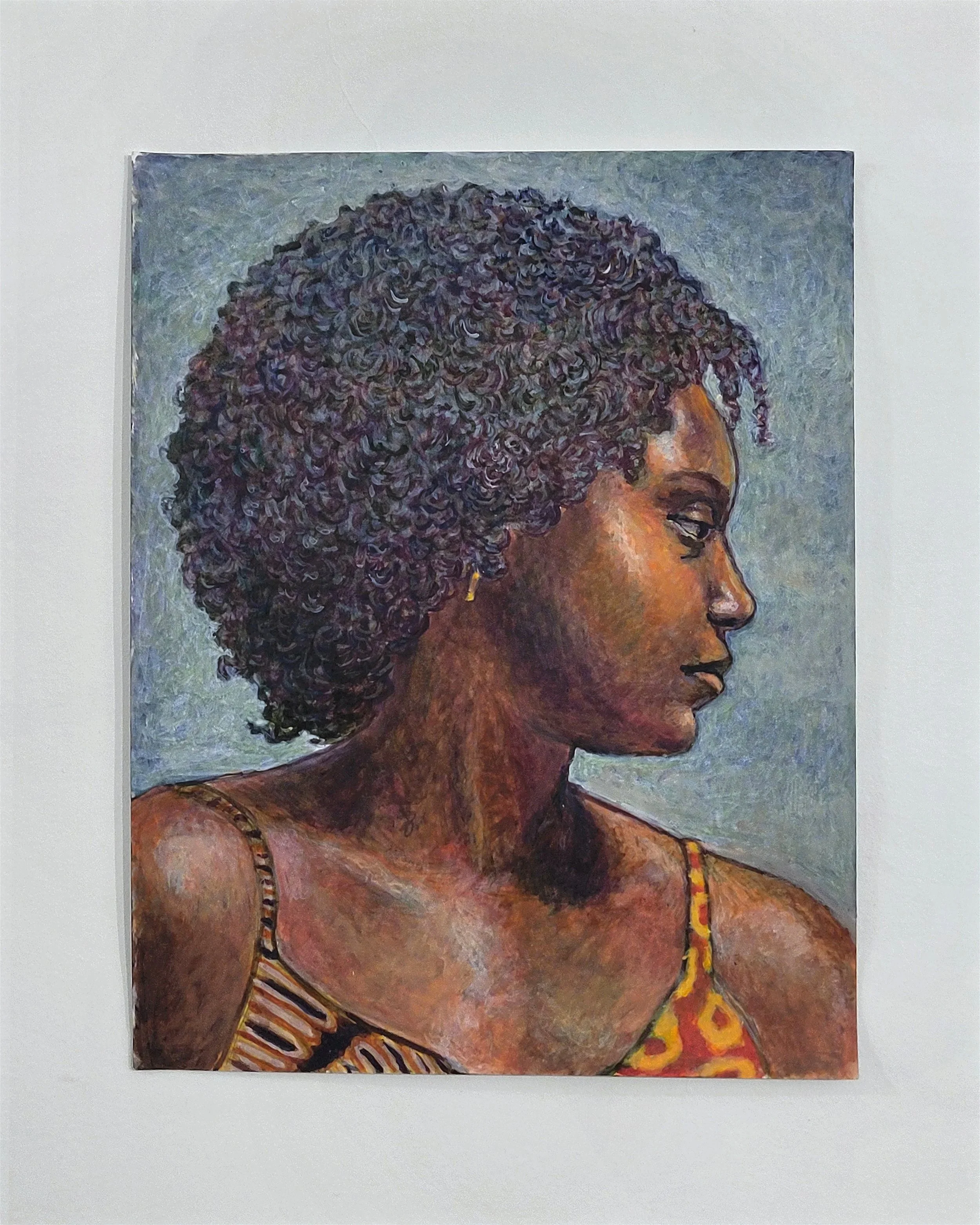 portrait painting from November model sessions at Karen's, 2025. acrylic on paper — 11x14 in