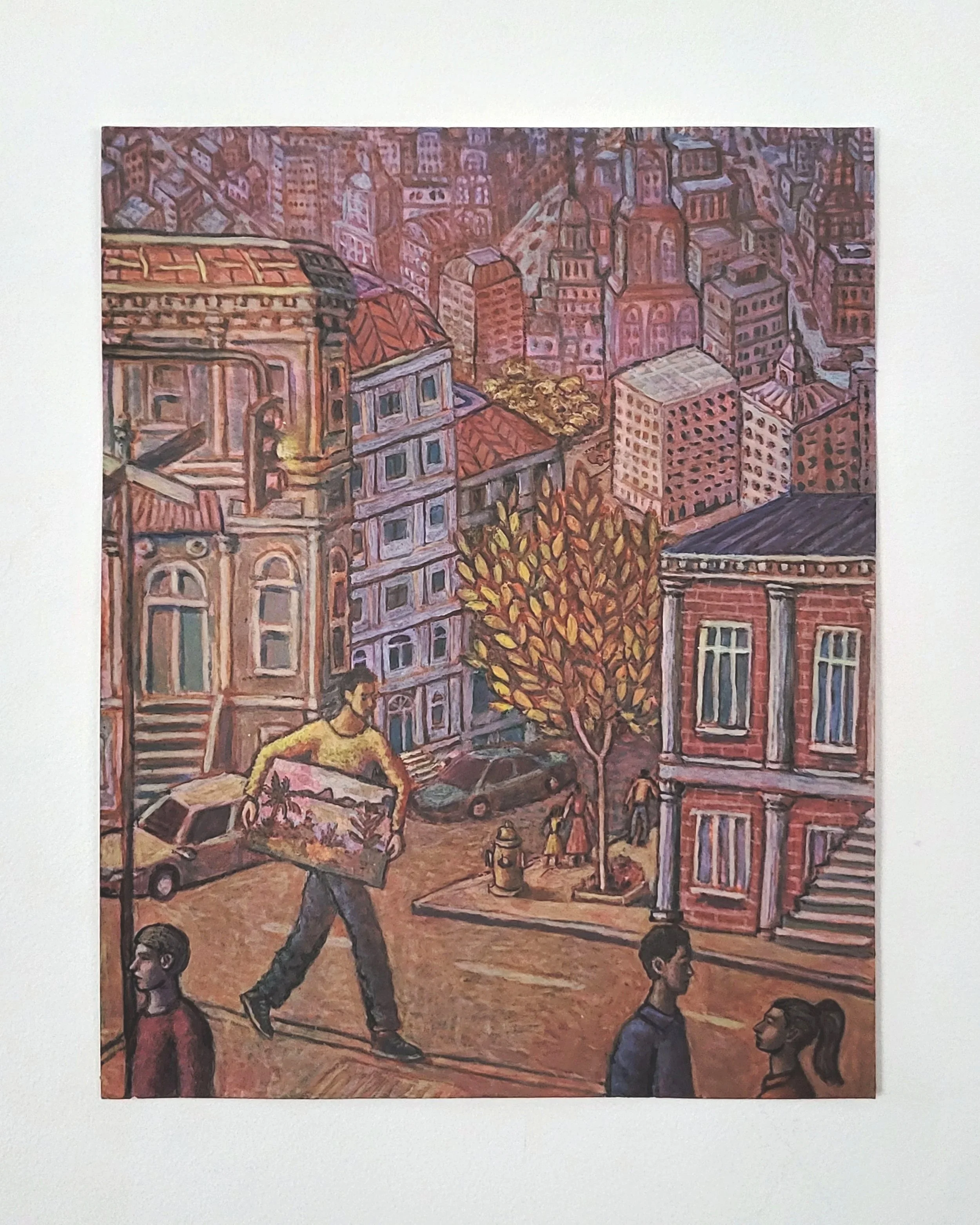 O Clichê do Exportador, 2026. Acrílica sobre papel — 28 x 35.5 cm