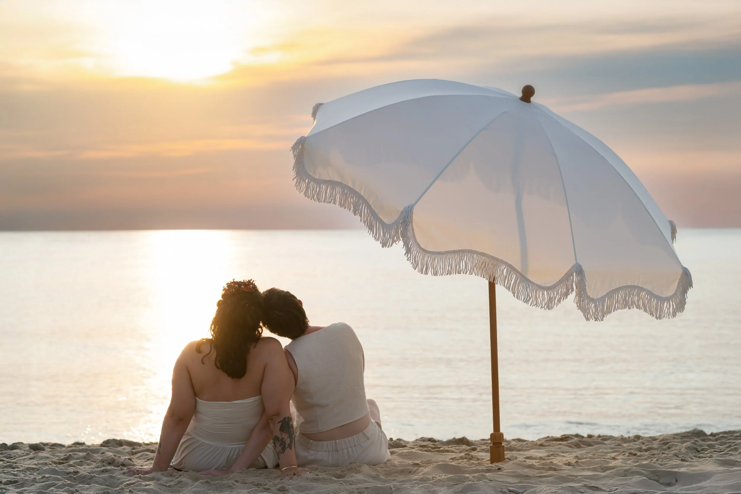 Cape May Beach Wedding at Sunset in New Jersey