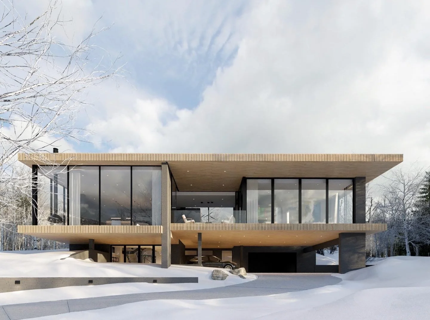 From rendering to reality: this stunning residence designed by @s2architects is where visionary design meets the natural beauty of Aspen. A home where views evolve with the seasons and each moment is framed in luxury. Every line, every detail, every 