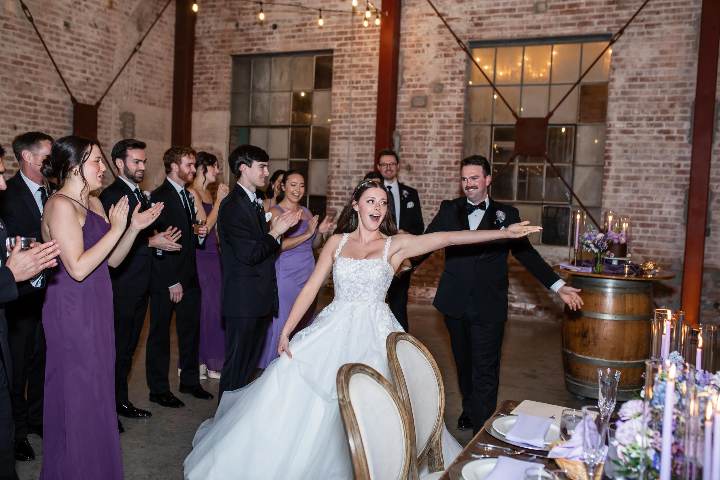 Wedding Bride and Groom Grand Entrance