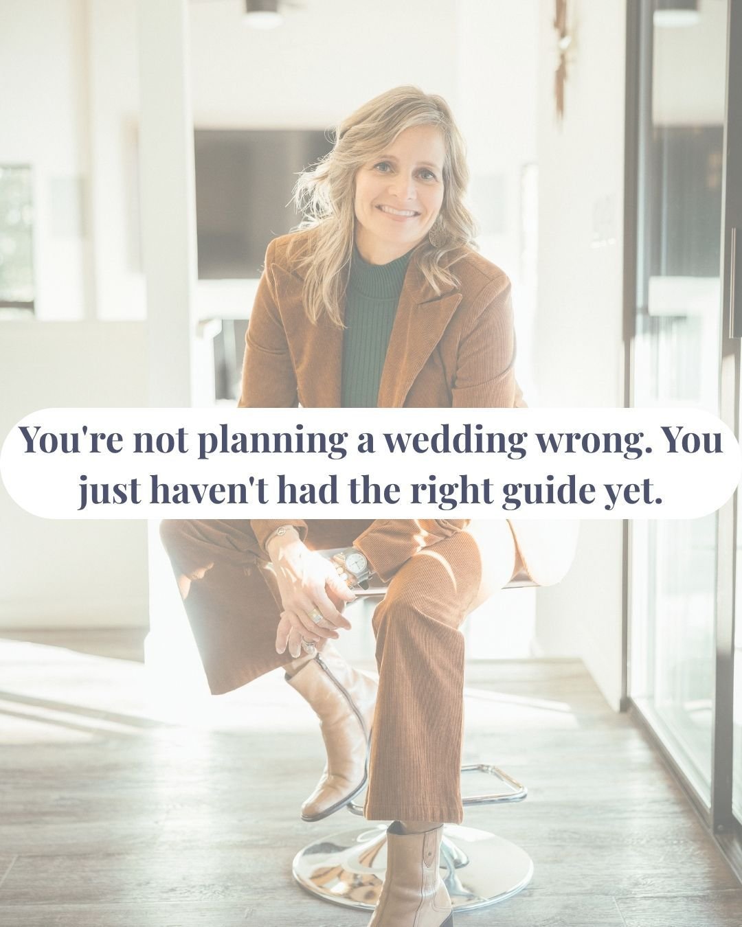 Every time you open Instagram, there's another bride with a perfect color palette, a perfect timeline, a perfect "aesthetic." And somewhere in the comparing, you start to wonder if you're the one doing this wrong.

You're not. What you're s
