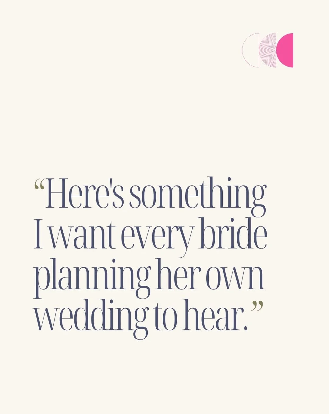 Somewhere between the endless checklists, the vendor emails, and the comparison to every bride on your feed, you may have started to feel like you're falling behind. You're not.

Think about it: when did anyone ever teach you how to plan a 100-person