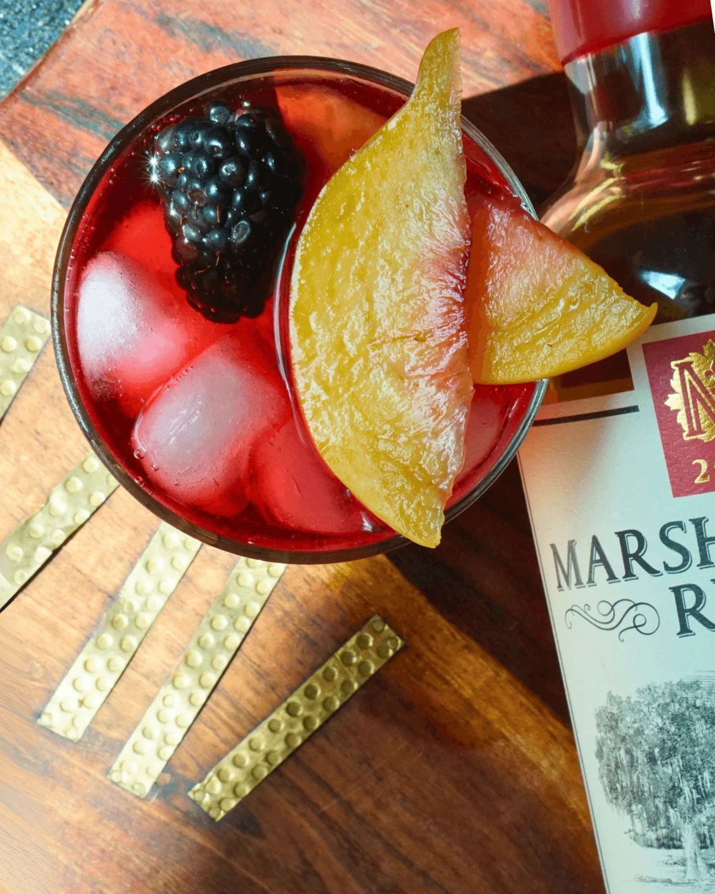 Where the richness of autumn meets the Spirit of Louisiana 🍁

 🍂  Blackberry Rum Smash

Ingredients:
&bull; Ice
&bull; 1.5 oz Barrel Aged Marsh House Rum
&bull; 0.5 oz triple sec
&bull; 1 oz blackberry syrup
&bull; Juice of half a lime
&bull; 3 bla