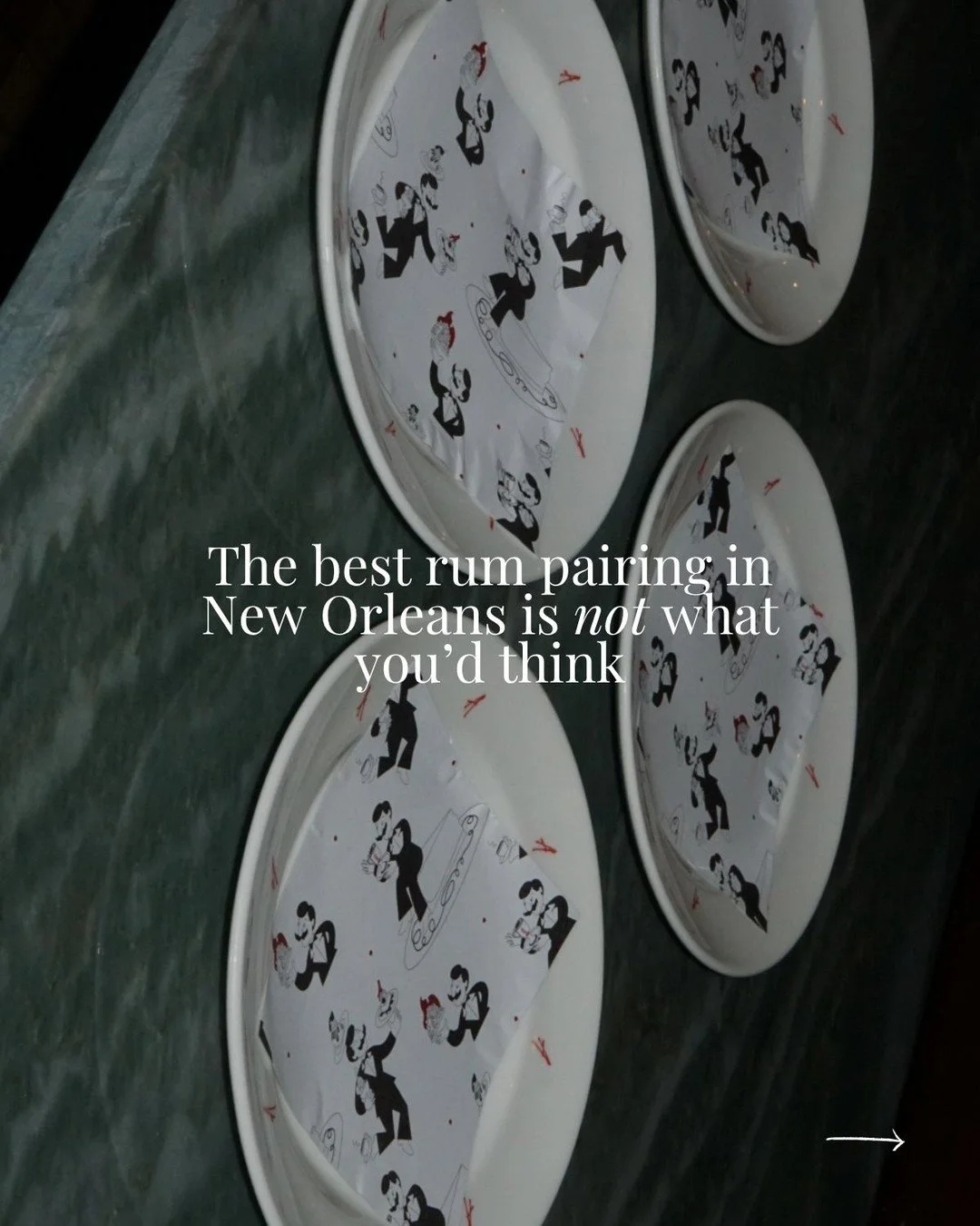 We may have found the best rum pairing in New Orleans. And it's NOT what you'd think. 

A rum espresso martini + Banana's Foster at Arnaud's is a pair that hits every decadent note until the very last drop (and spoonful). Creamy, rich and with the ri