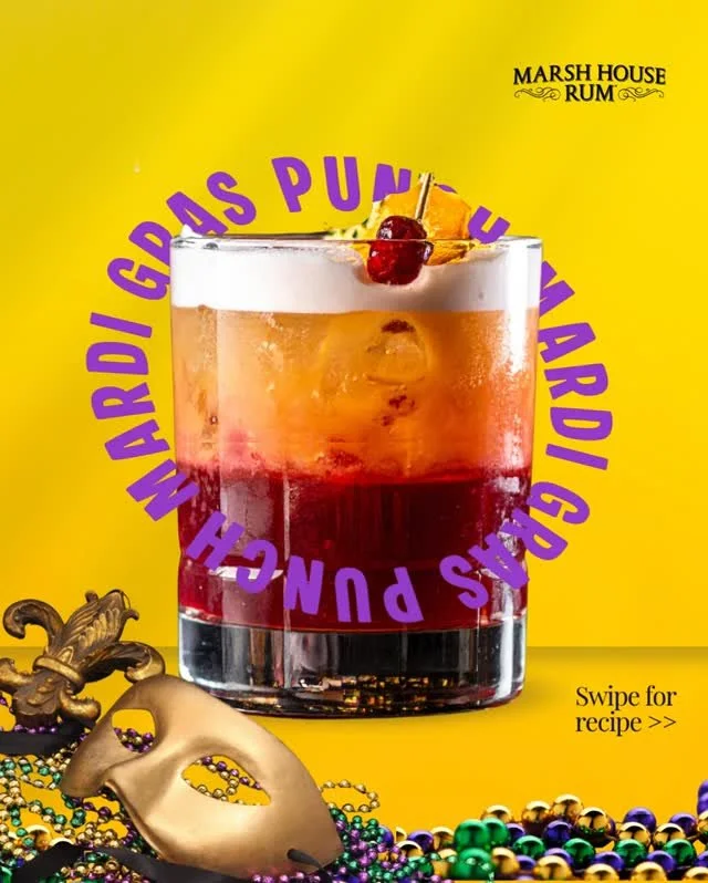 Let's start the weekend right 🎉⚜

Our celebration-worthy punch looks as good as it tastes and is easy to make for a crowd. Batch it ahead and serve it up all weekend to keep the good times flowing.

**Mardi Gras Punch** (Serves 10-12)

16 oz red fru