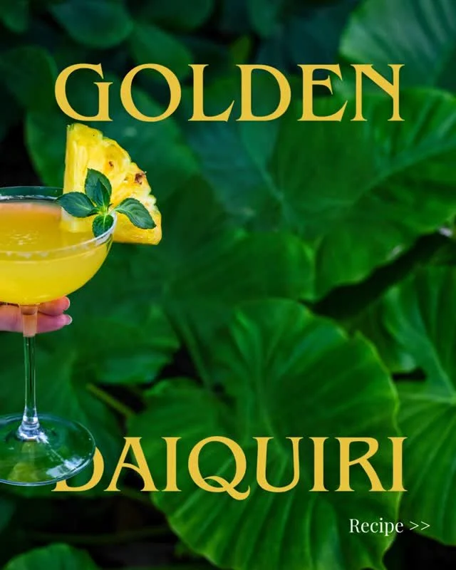 When life hands you a sunny day, make a Golden Daiquiri ☀️

This isn't your average daiquiri, we're talking barrel-aged white rum, fresh pineapple, a hint of lime, and fizzy bubbling prosecco finish that gives this daiquiri a special twist.

Golden D
