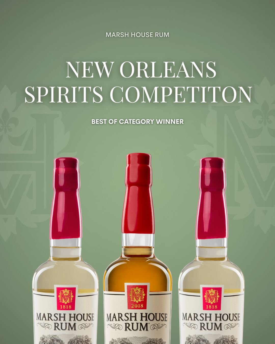 Best of Category for a reason. 

Our signature white rum brings Louisiana craftsmanship to every sip. Our barrel aged rum spends 2 years in the barrel to acheive the perfect caramel notes. Both rooted in Louisiana tradition since 1818.

Here's to cra