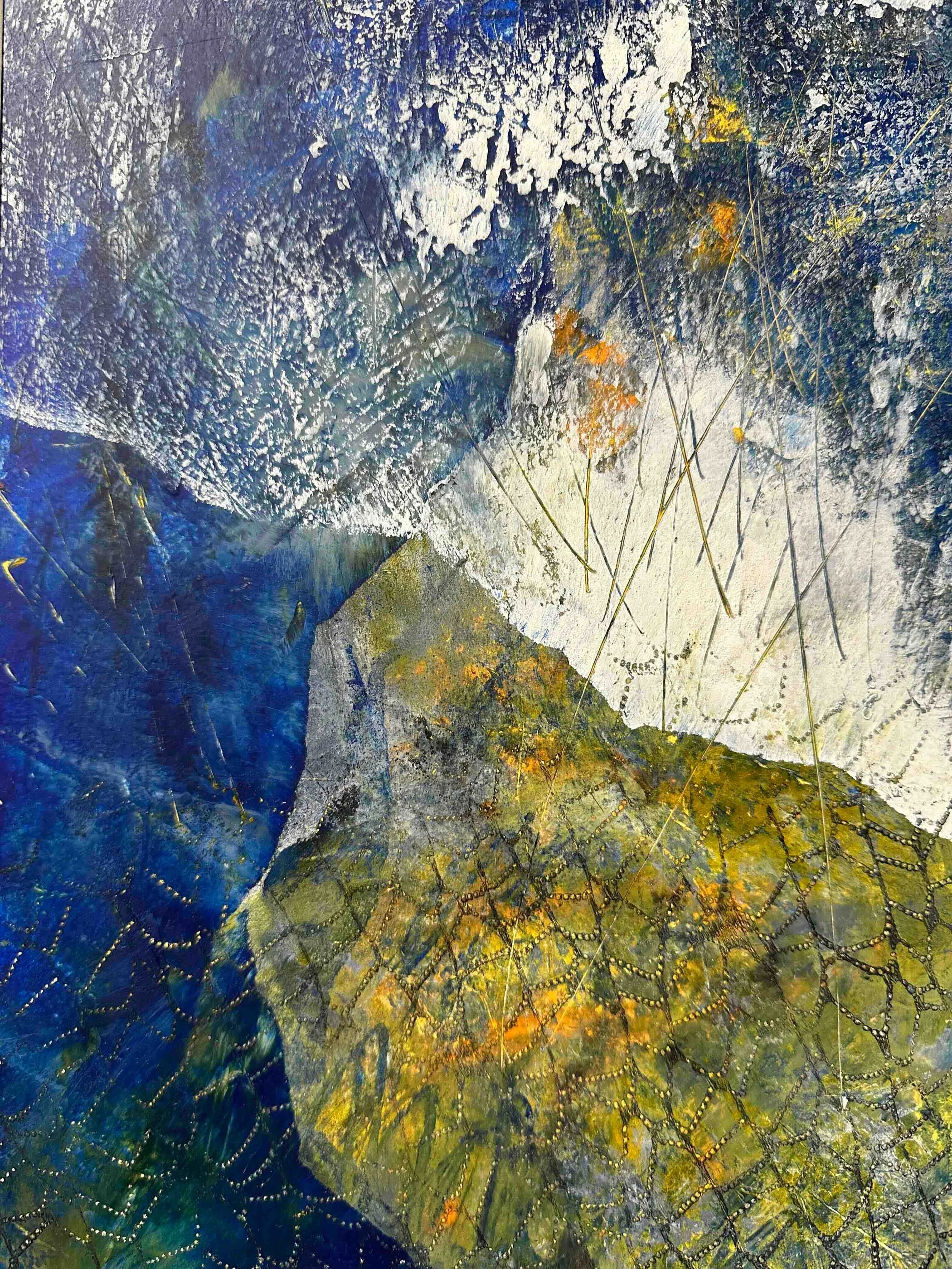 Shoreline III
 
cold wax medium
 
356mm x 280mm framed
 
$450