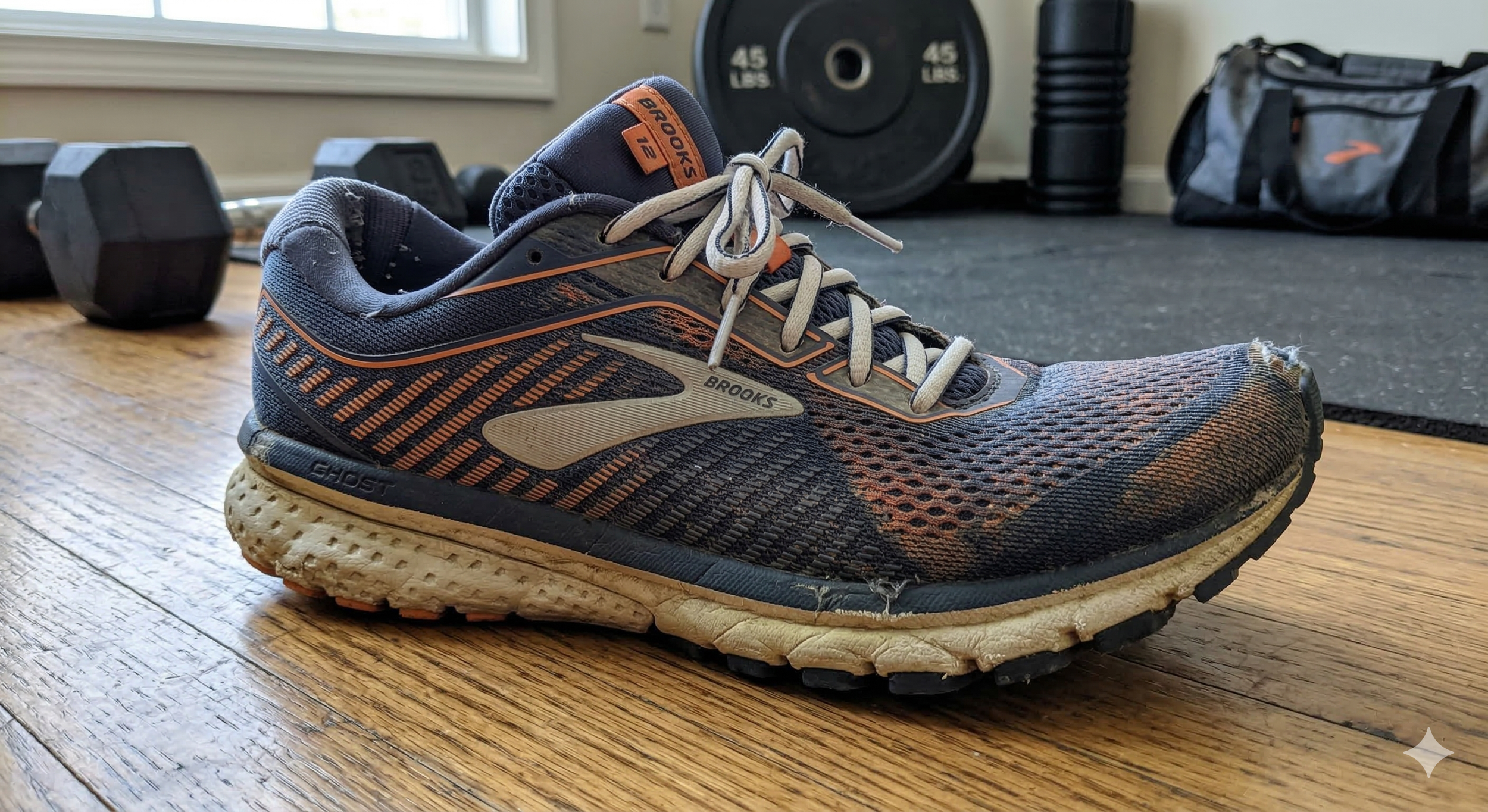 Running shoe - bad for gym