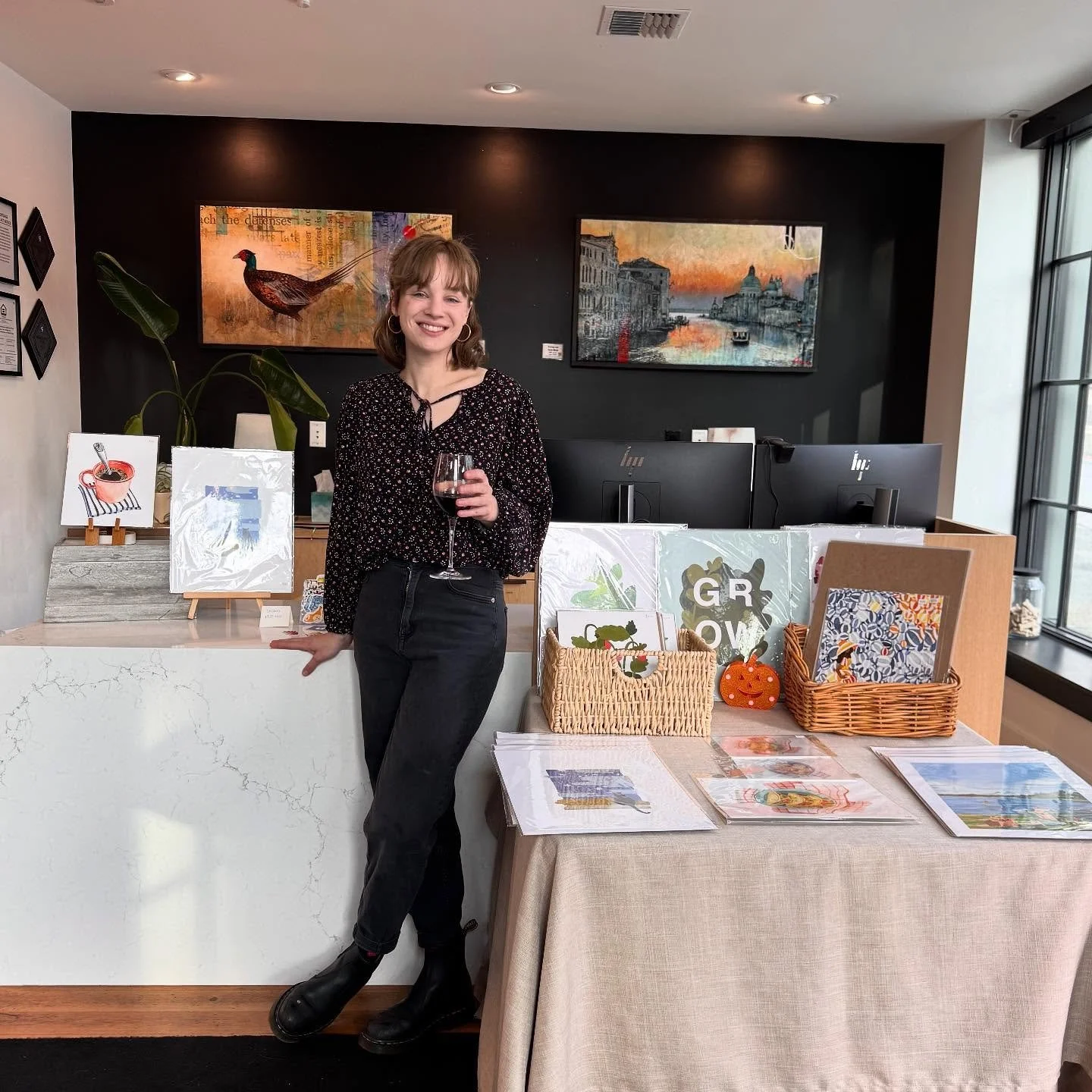 Another art pop up done! Thanks for coming out and stopping by, friends! And thank you @coldwellbankerbaincapitolhill for hosting such a fun market.