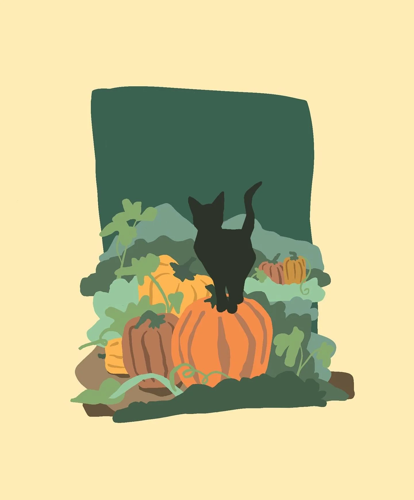 Pumpkin Patch Cat. 💚✨💫🧡💛✨🎃

#di̇gi̇tali̇llustrati̇on #procreateillustration #pumpkinpatchfun #blackcat #blackcatart #fallart #autumnart #fallcolorsart #aubreydrawsalot #illustration #seattleartists #seattleillustrators #catart #blackcatart