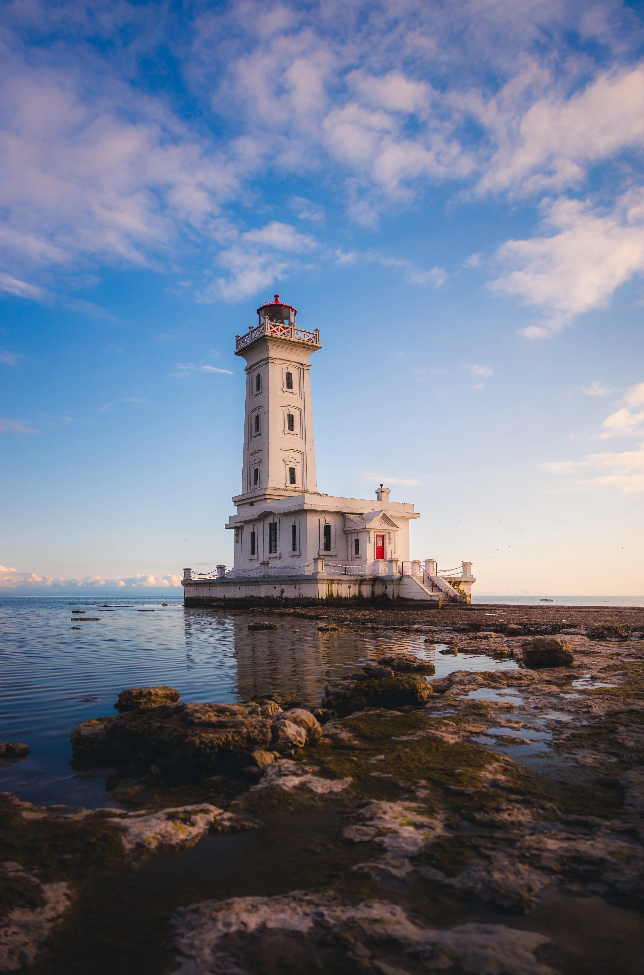 Point Abino Lighthouse Golden Hour Vertical.jpg