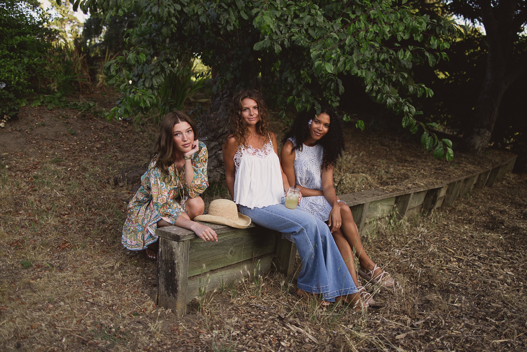group senior portraits, grad photos with friends, UCSC, Santa Cruz high school