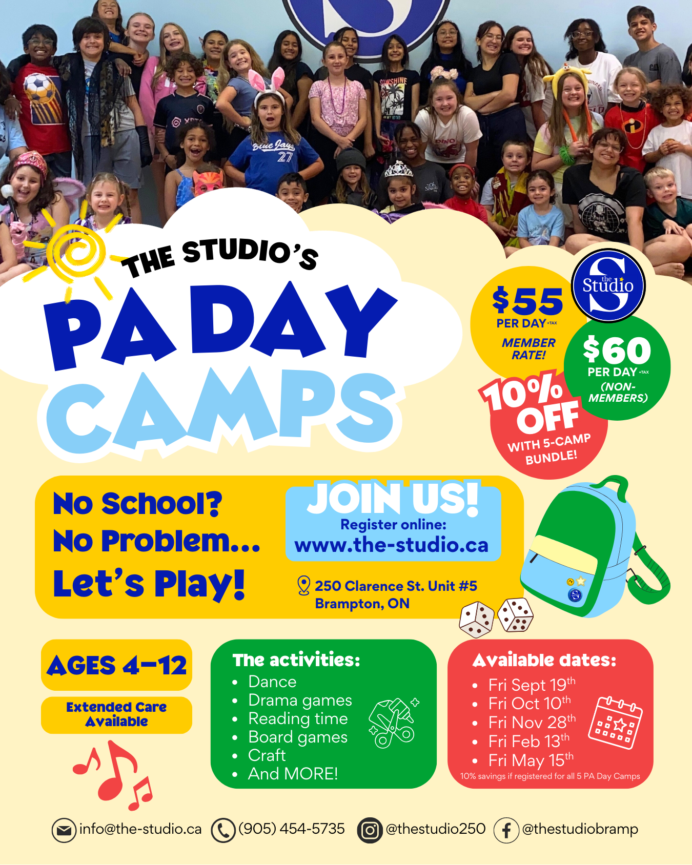 September PA Day Camp