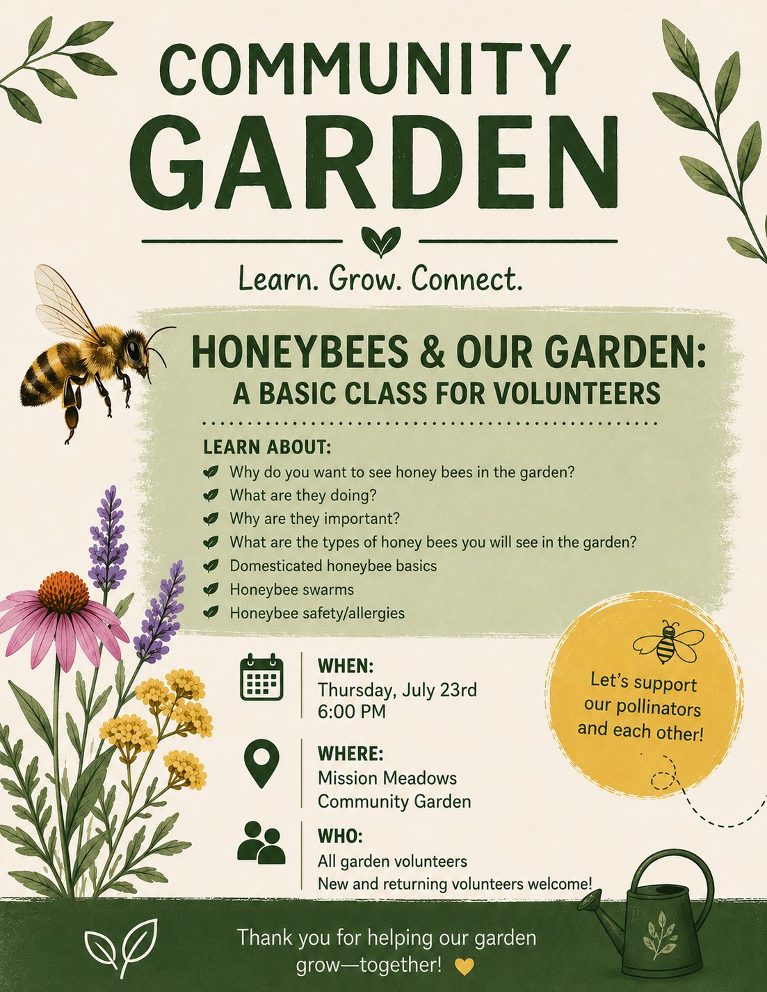 Learn about BEES! 🐝