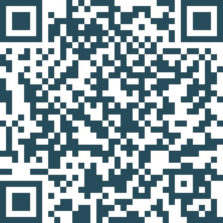 A QR code with a complex pattern of black and white squares.