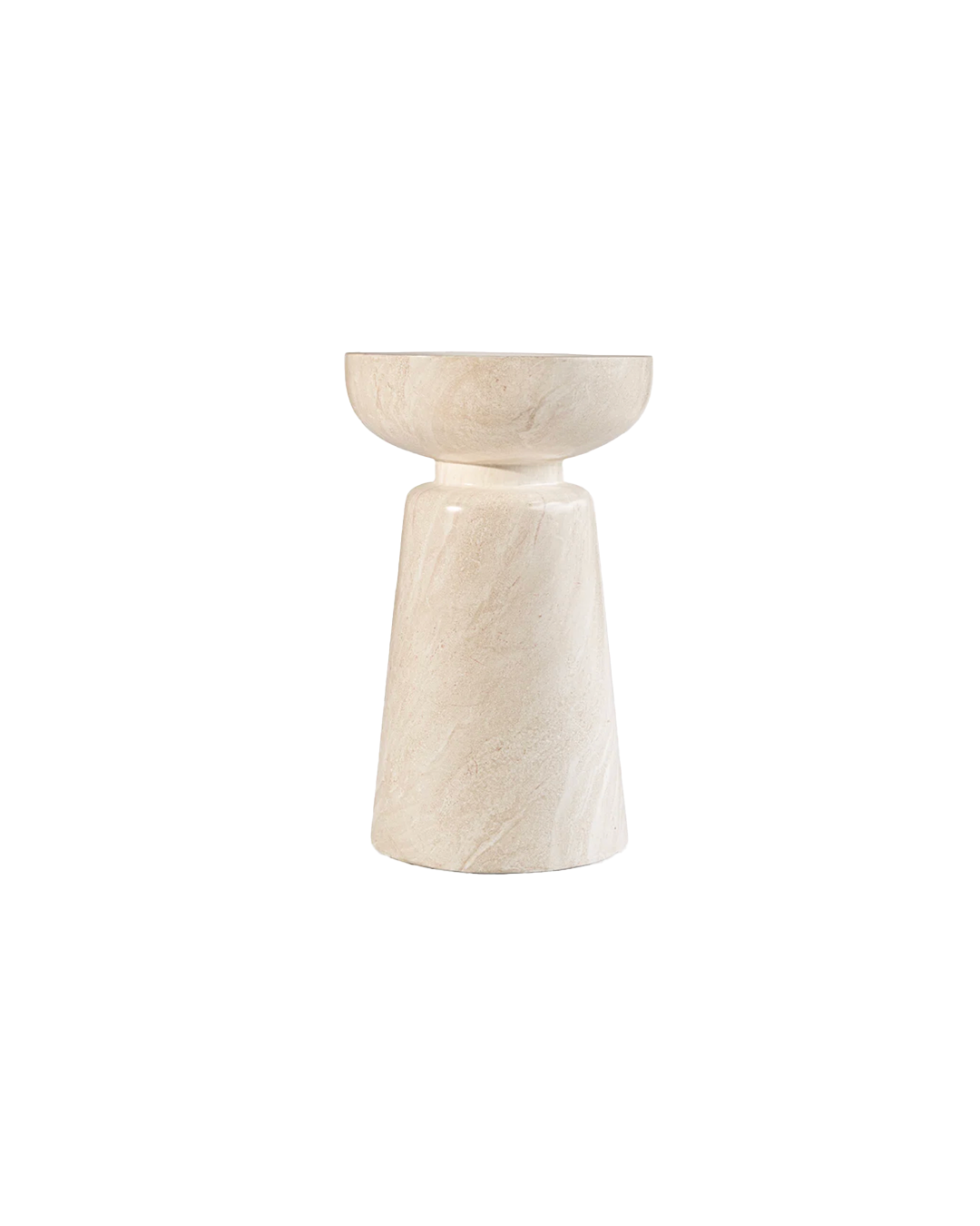 Outdoor Chalice Faux Side Table