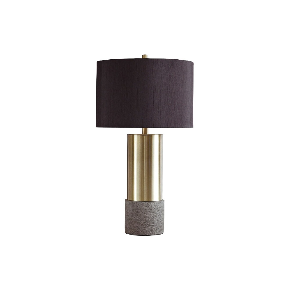 Brass Finish Metal Table Lamp