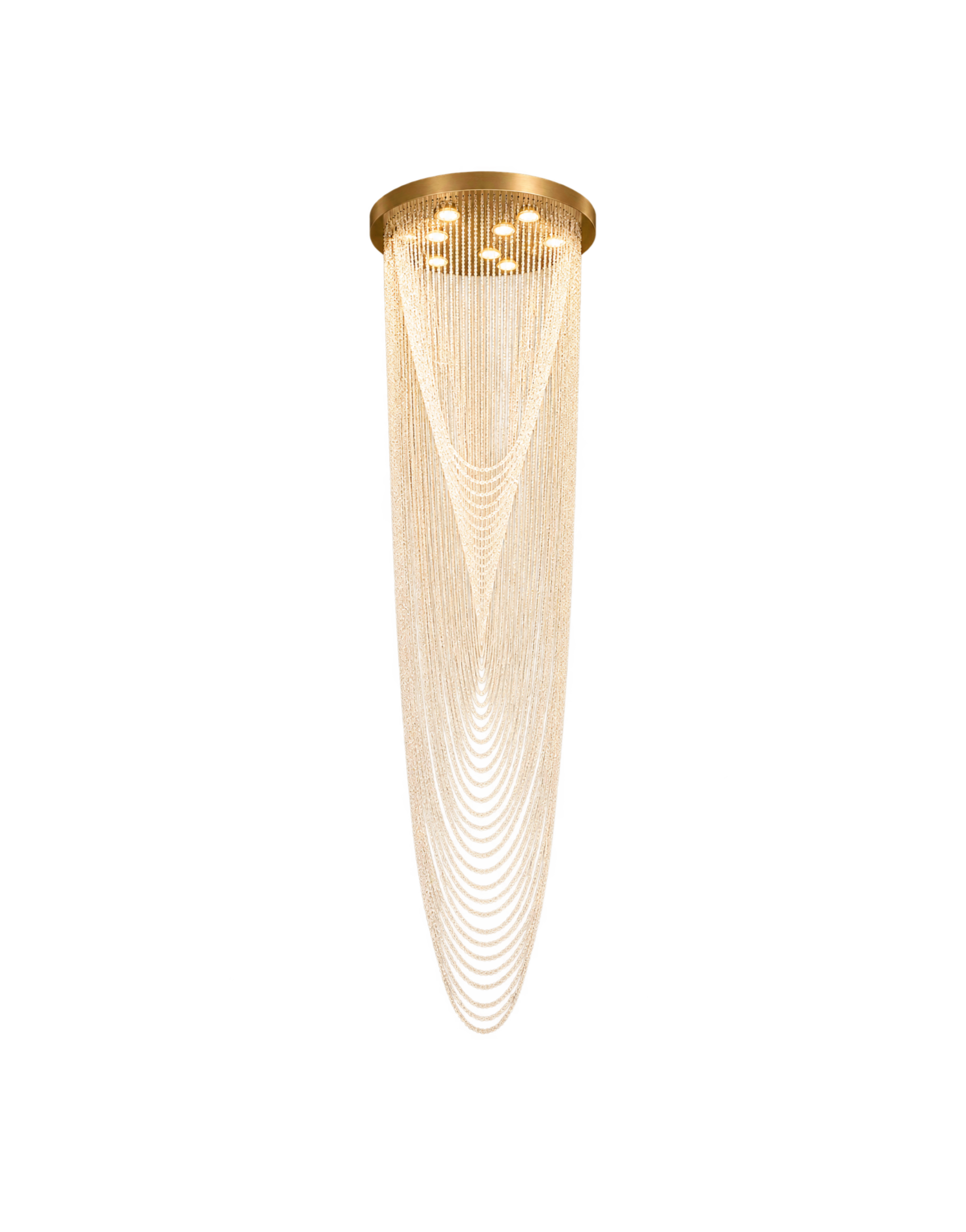 Medium Golfe Juan Warm Light Chandelier