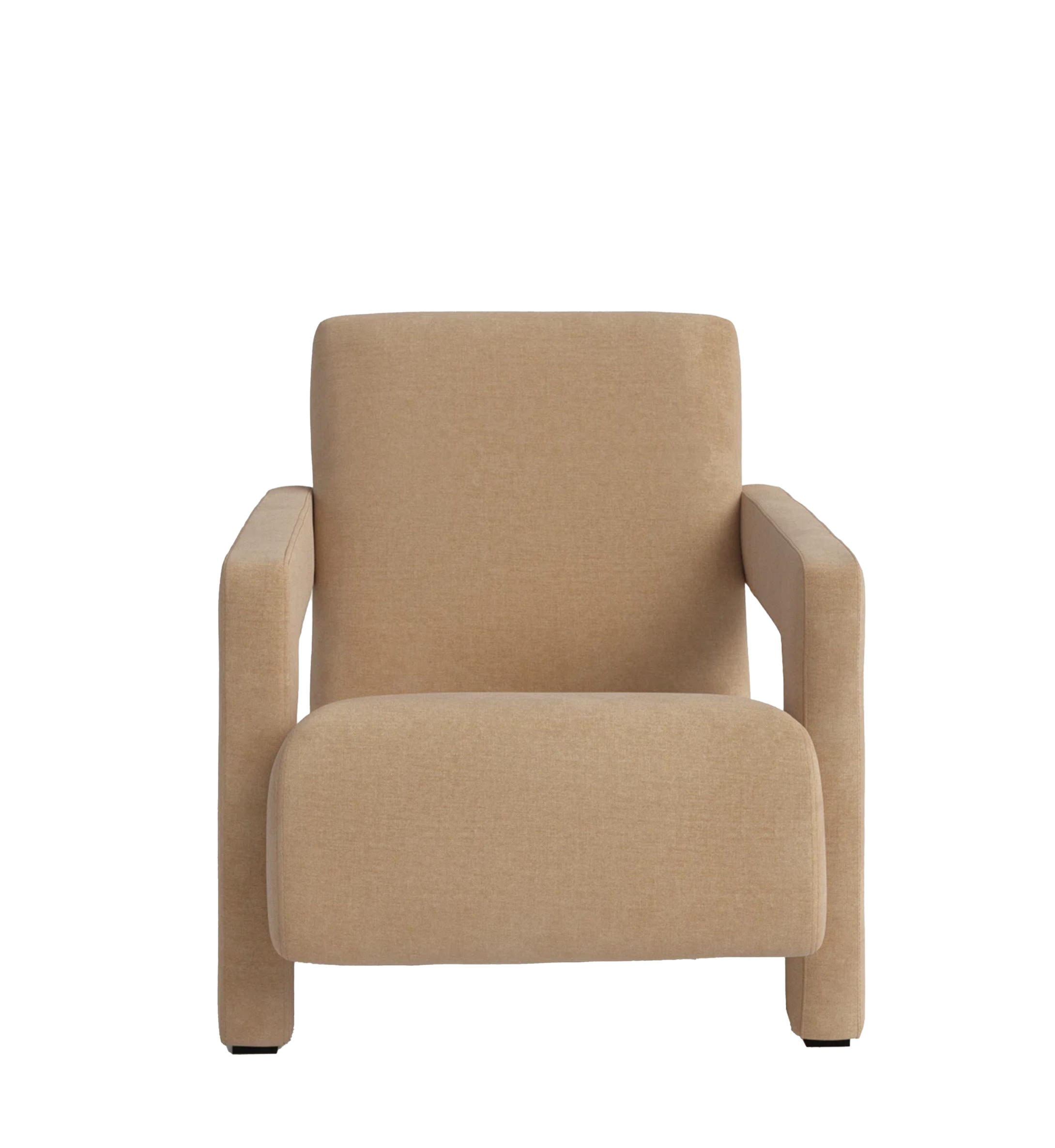 Olsen Light Brown Velvet Armchair