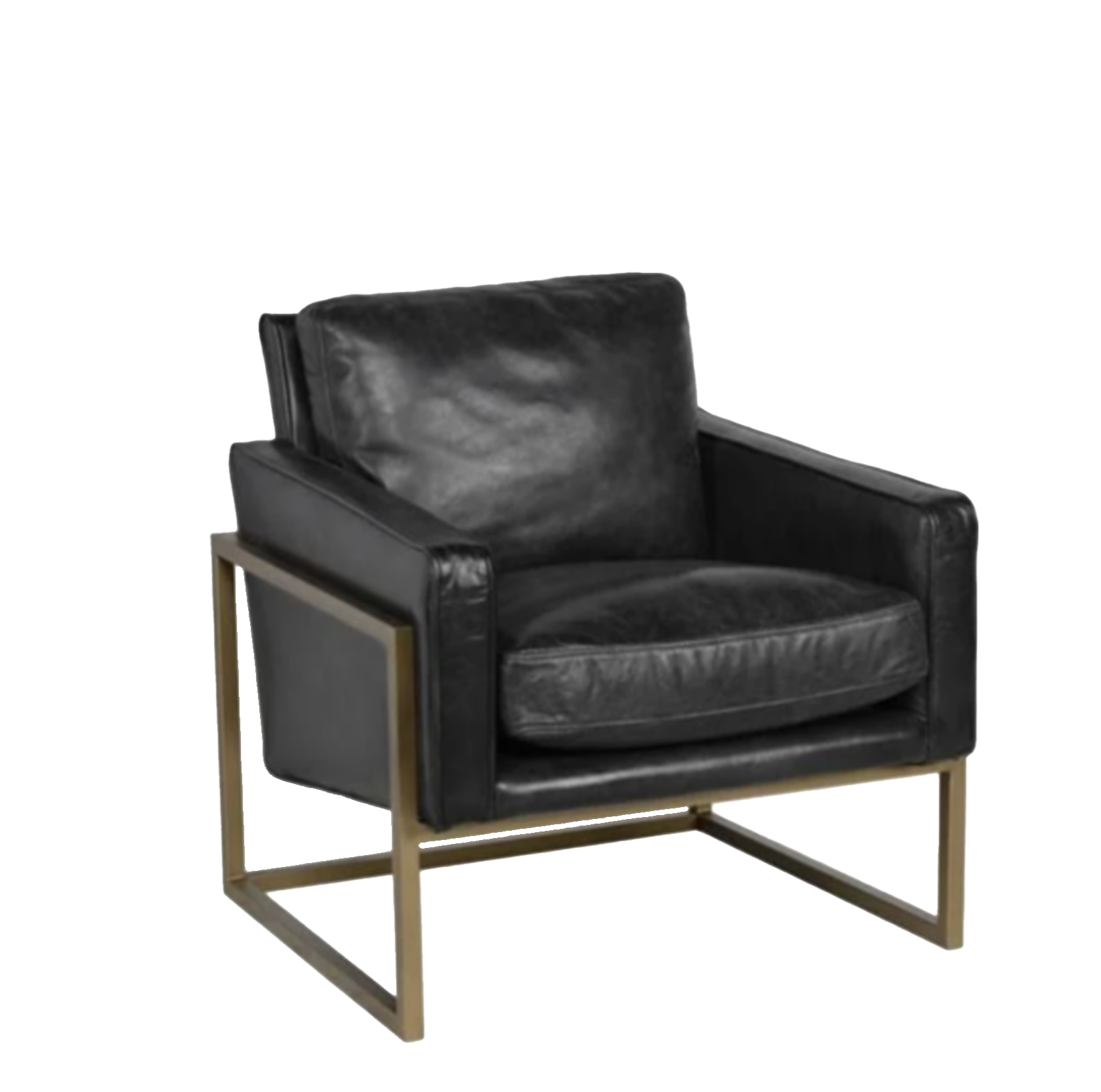 Jet Black Club Chair