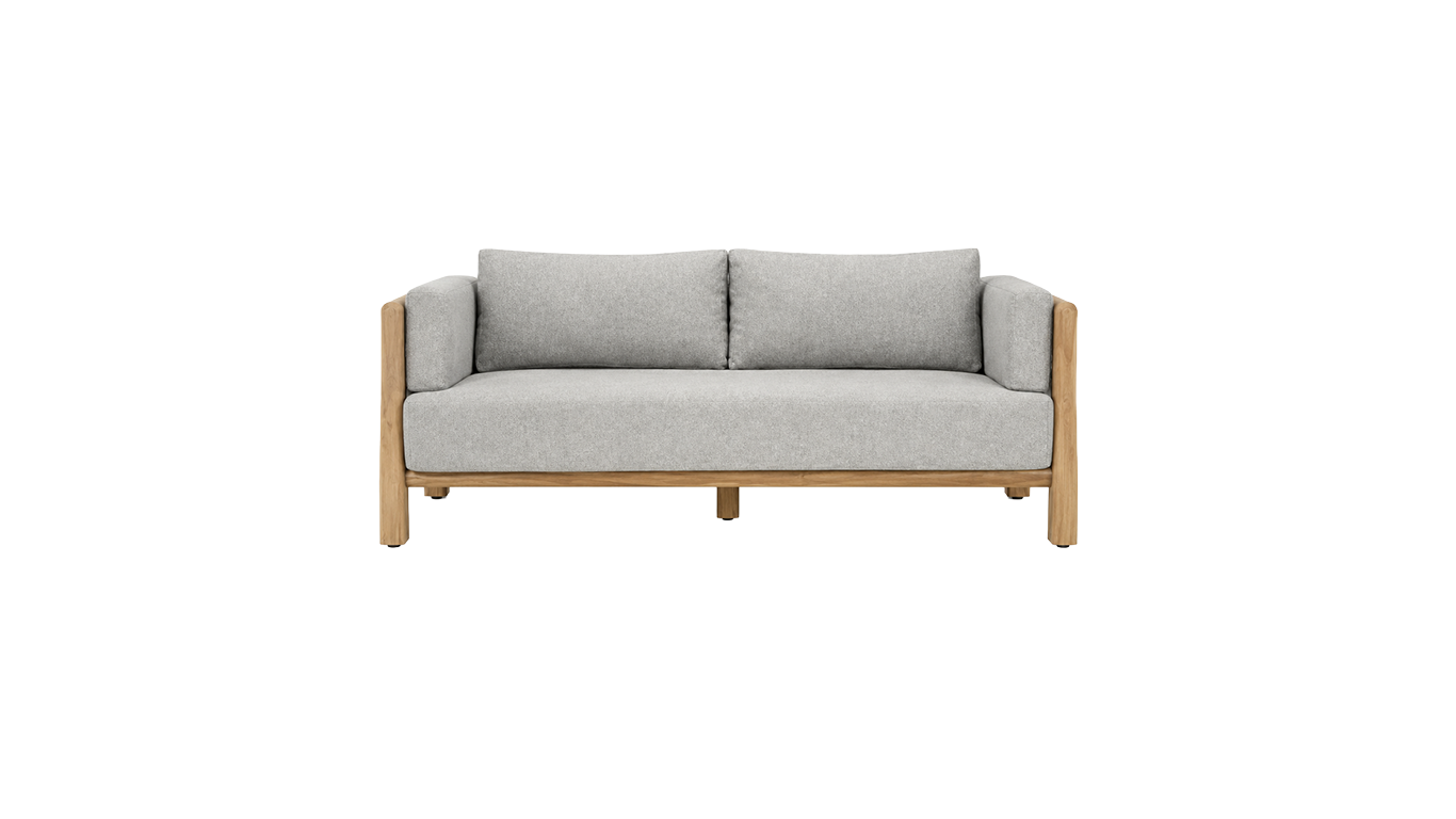 Aston Outdoor Sofa Natural/Gray