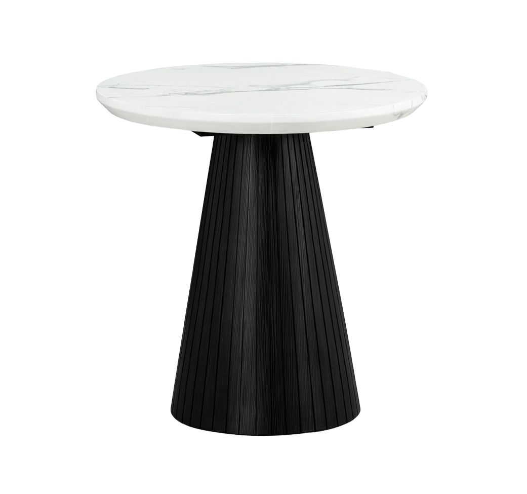Faux Marble End Table
