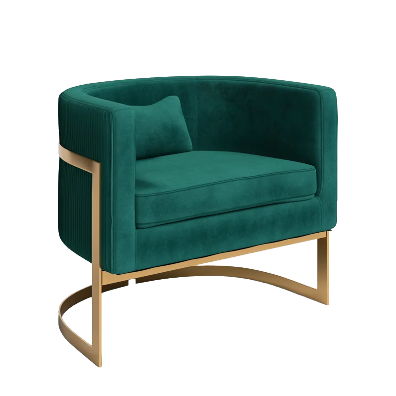 Green Upholstered Armchair