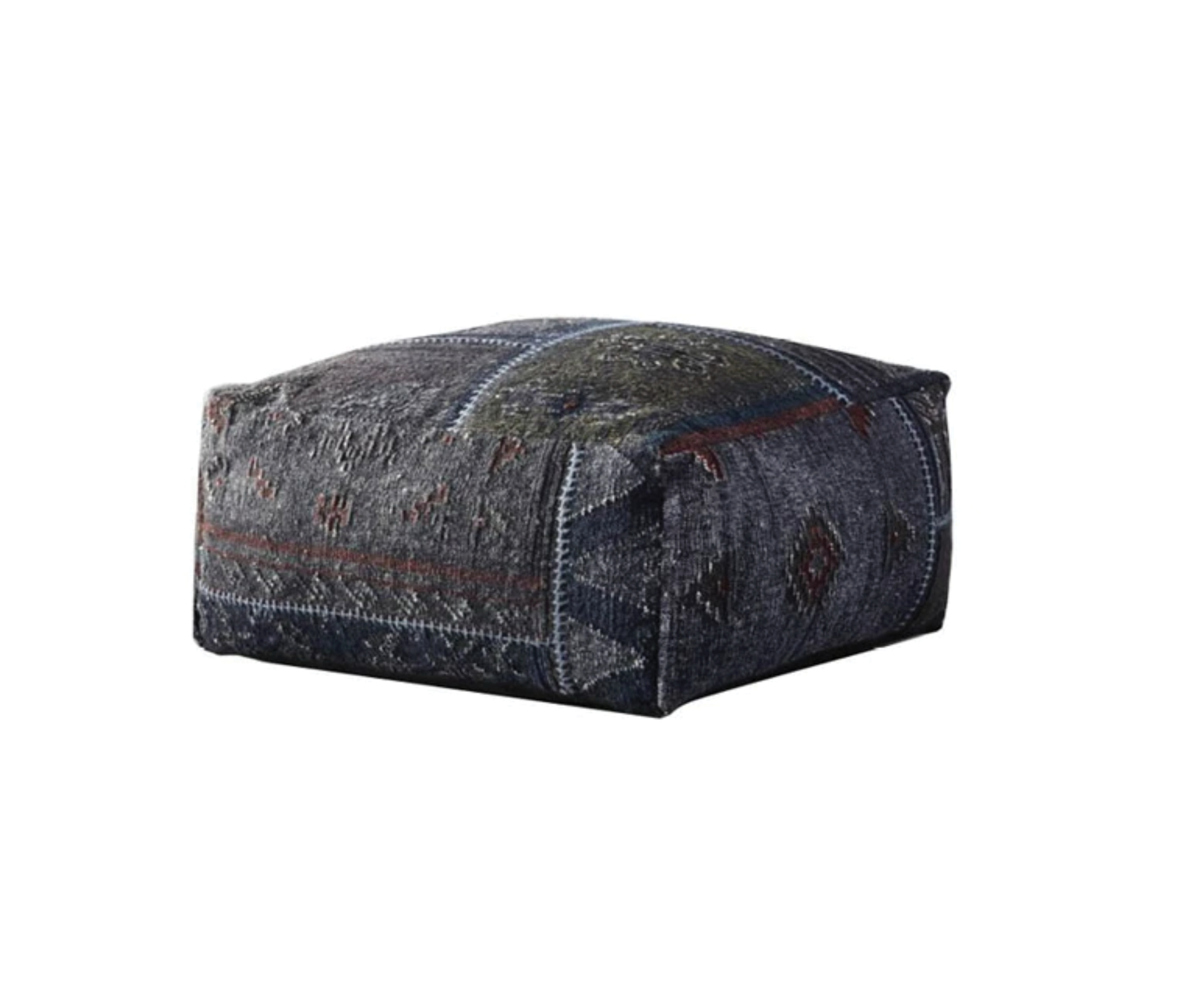 Large Navy Pouf