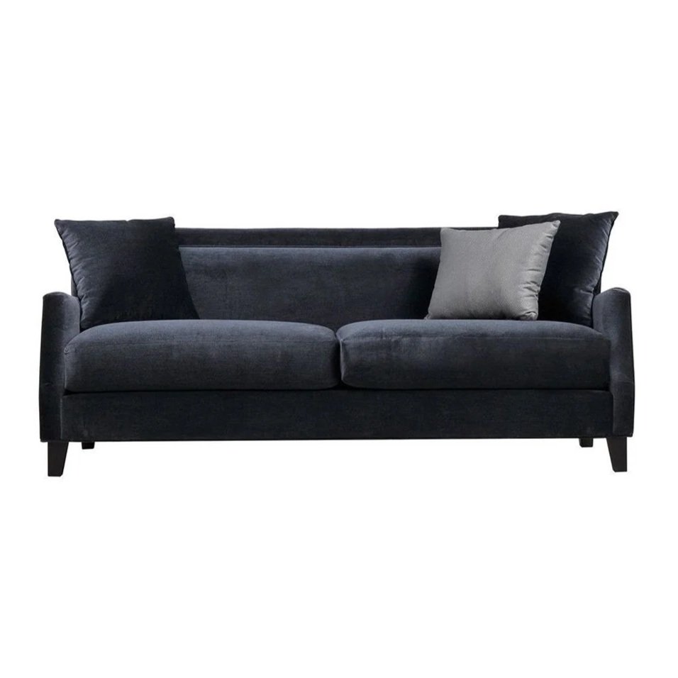 Charcoal Velvet Sofa