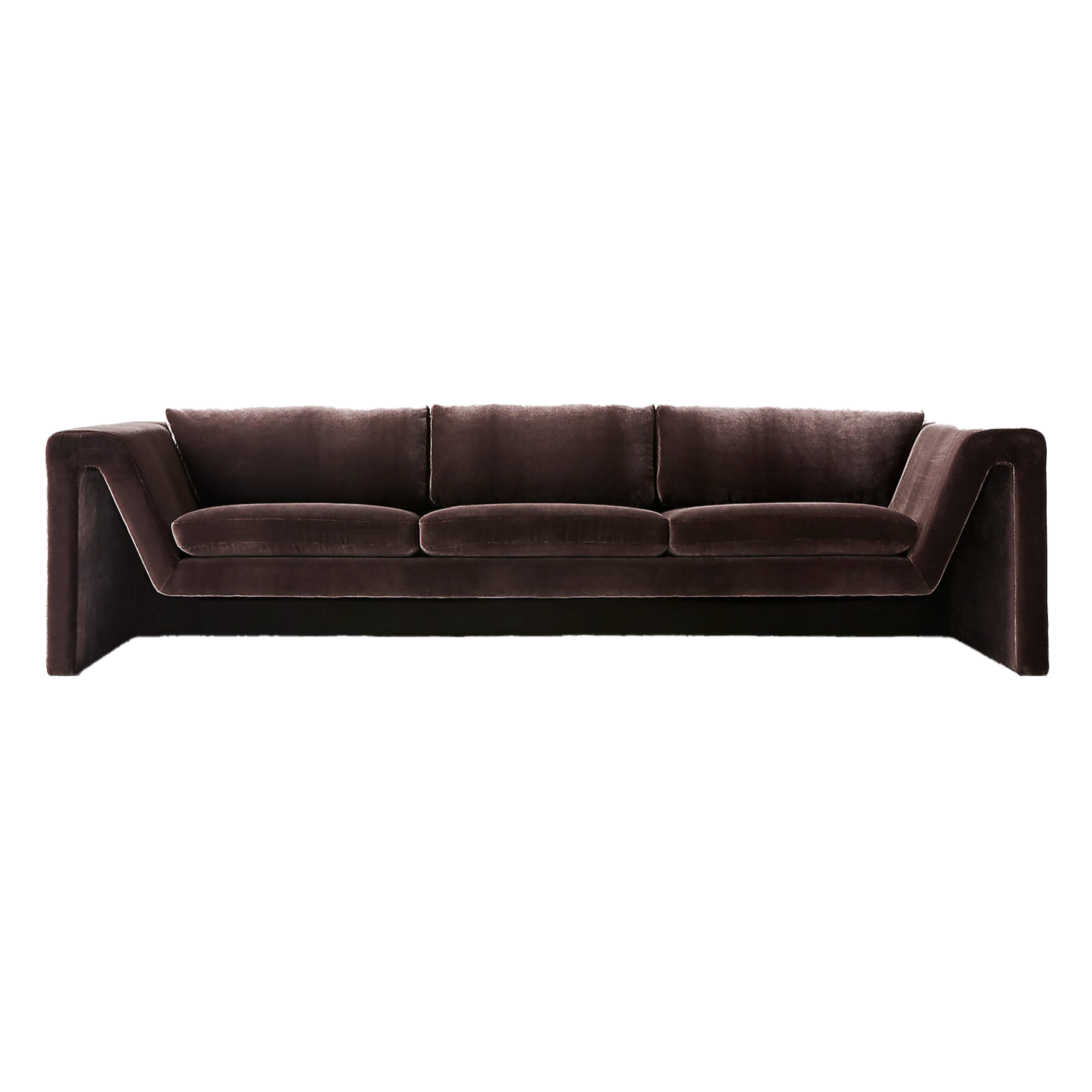 Perimeter Grey Mohair Sofa