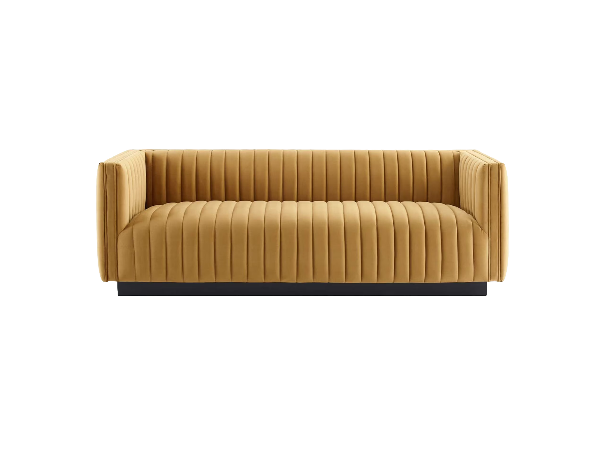 Conjure Channel Tufted Velvet Sofa