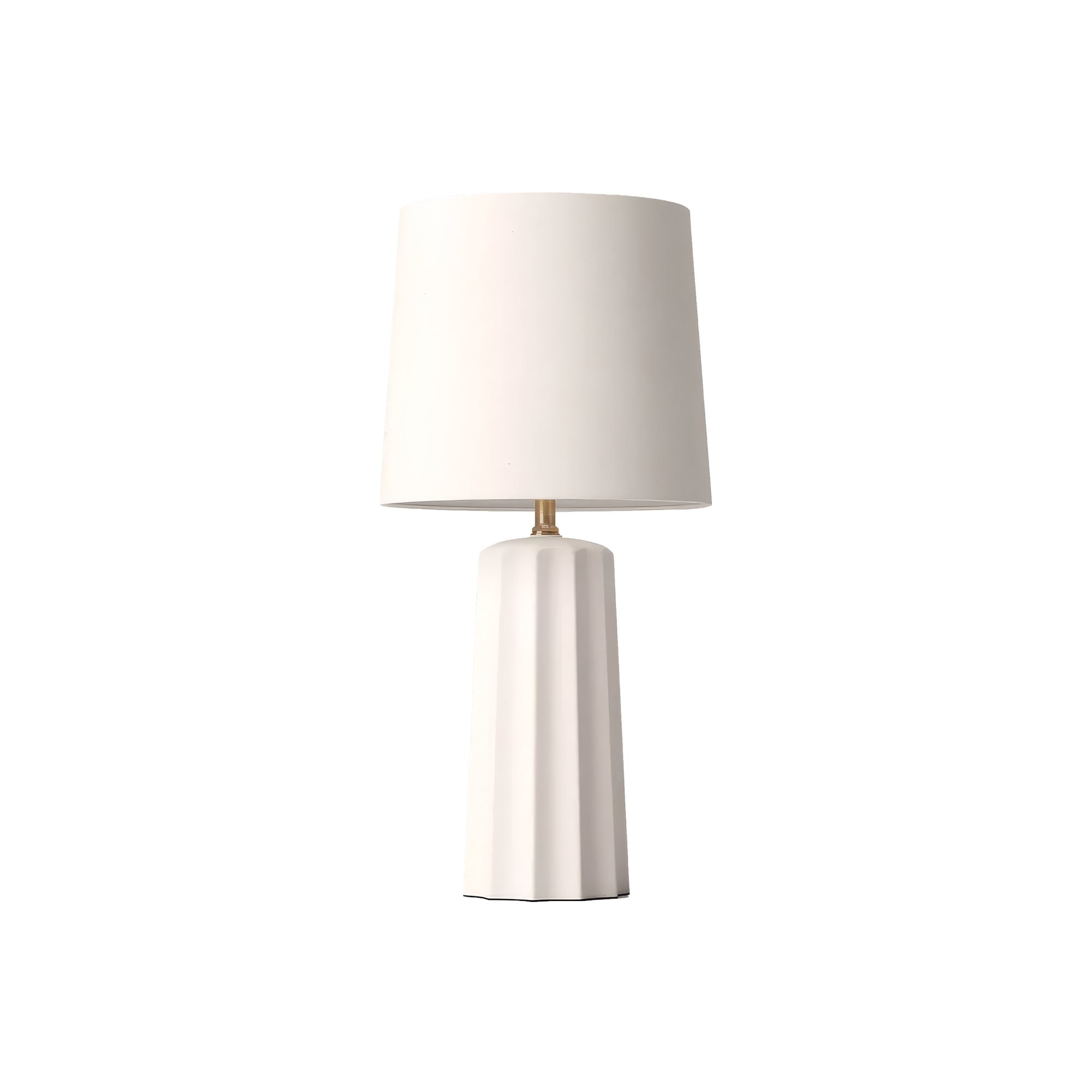 Ribbed Ceramic  Table Lamp