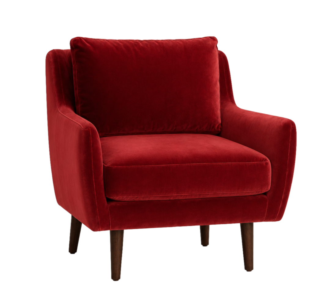 Red Accent Armchair