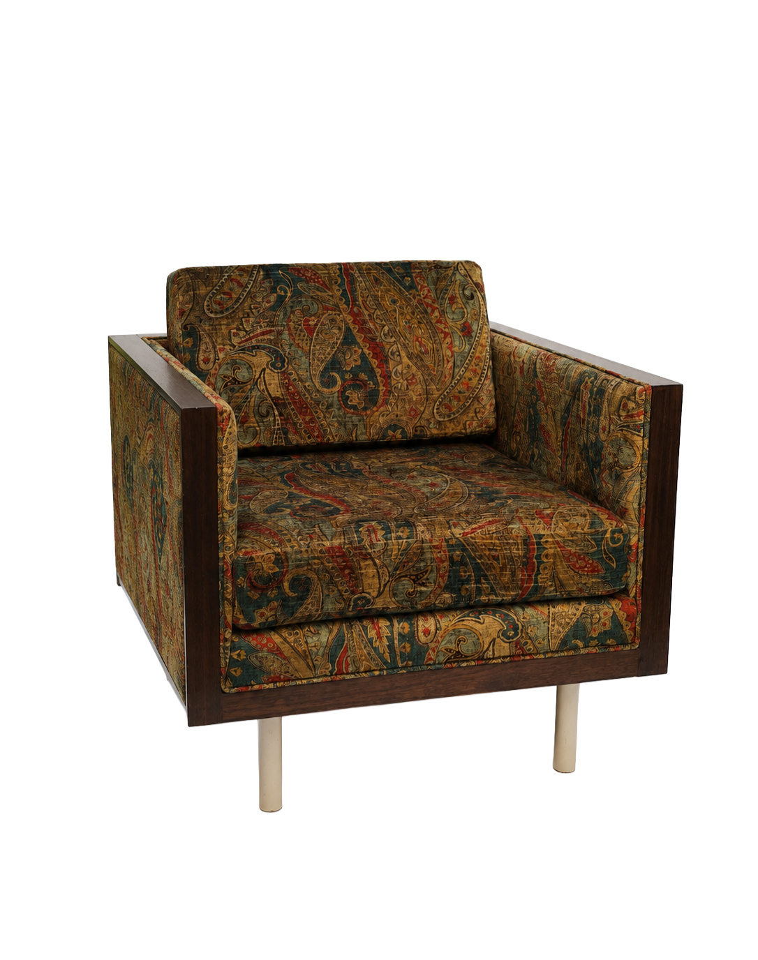 Paisley Armchair with Wood Frame