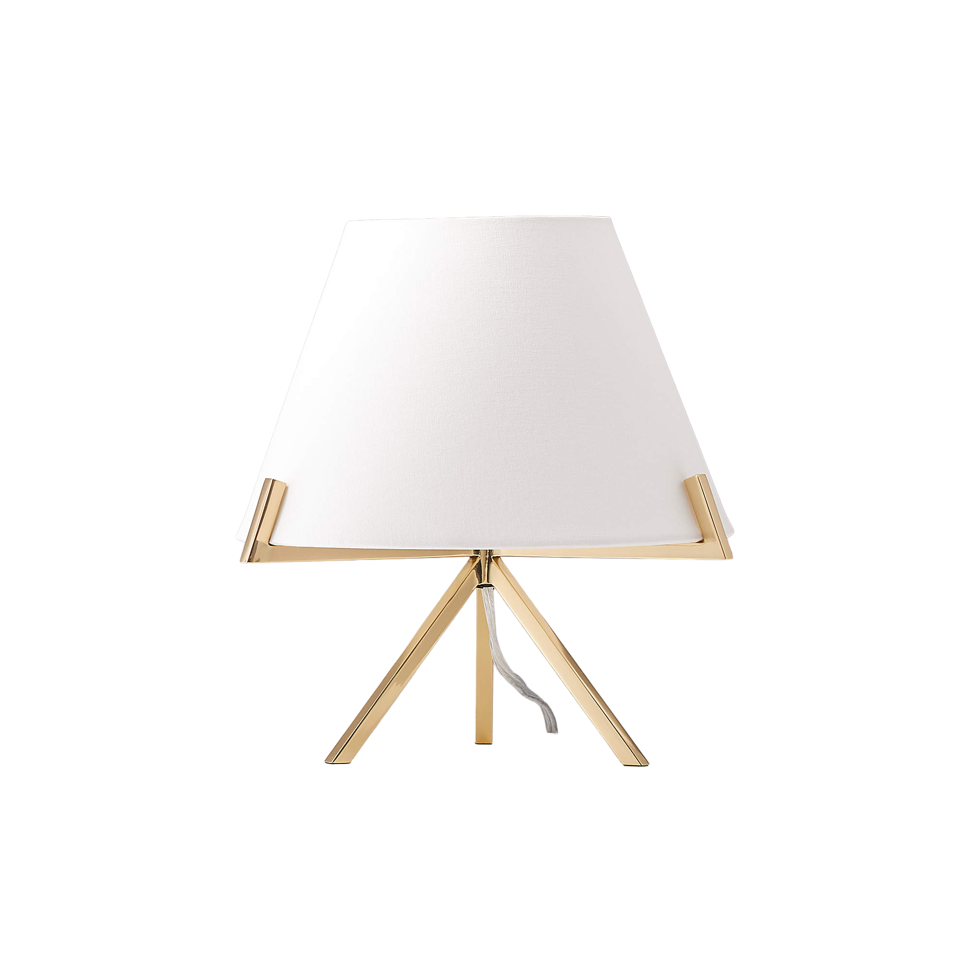 Small Polished Brass Table Lamp