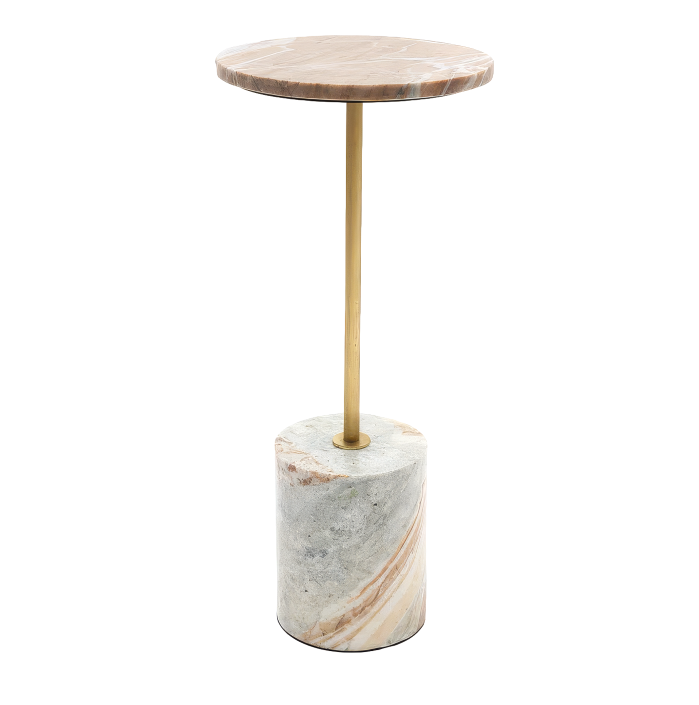 Marble Pedestal Side Table