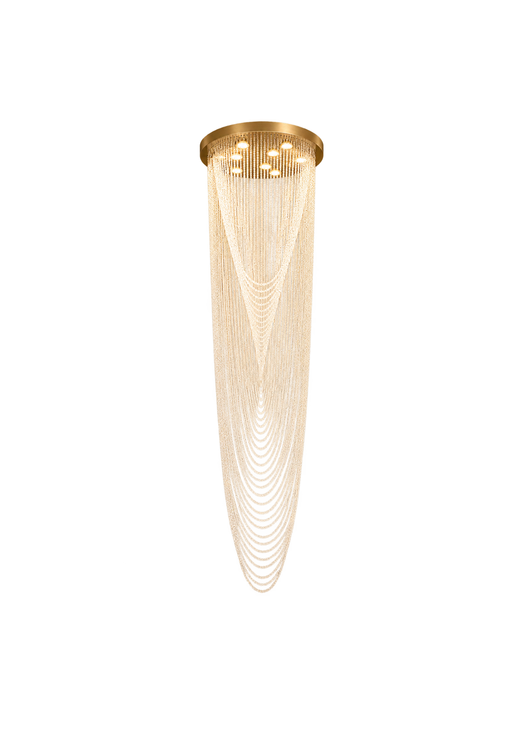 Large Golfe Juan Warm Light Chandelier
