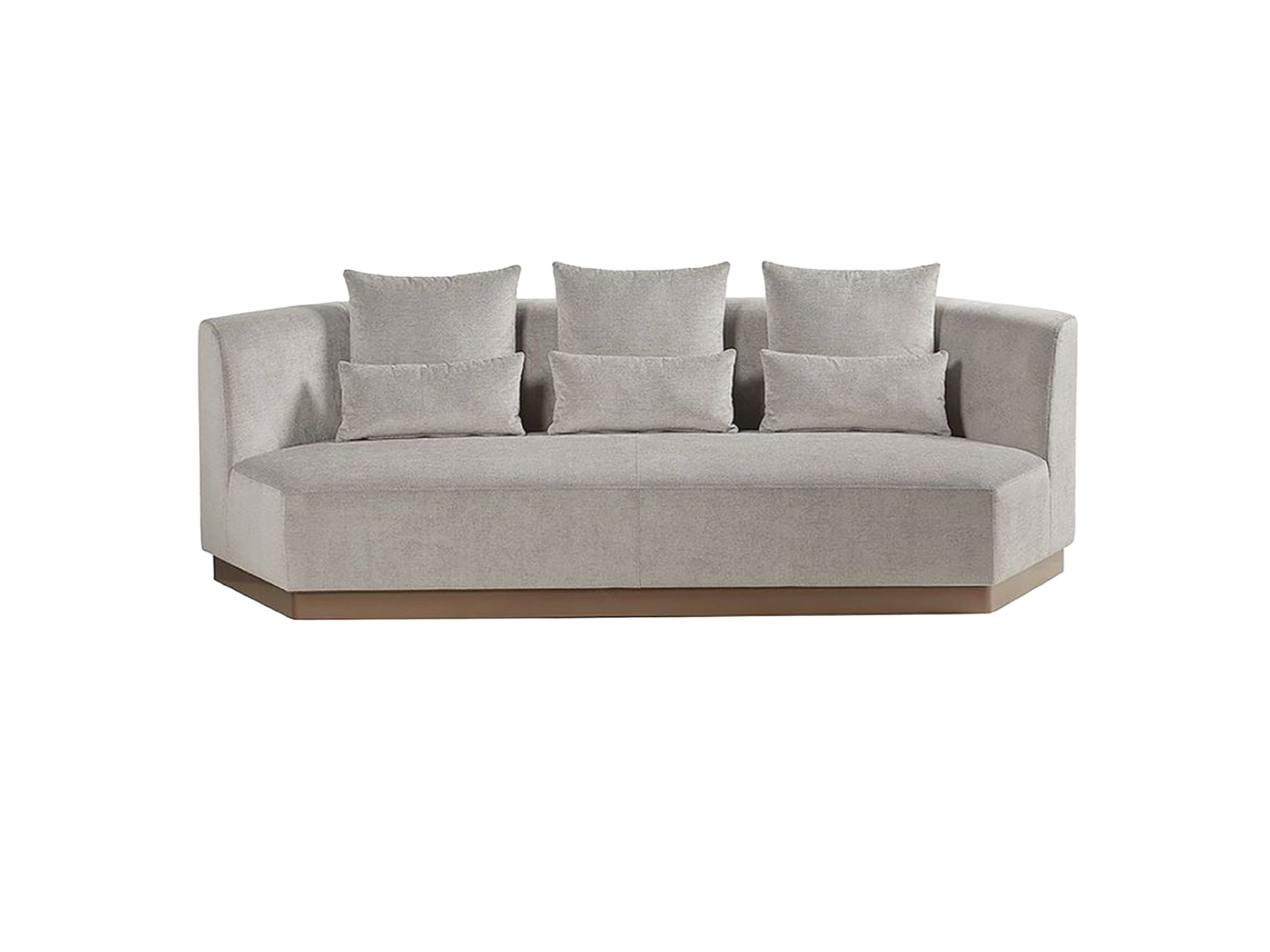 Beige Geometric Sofa