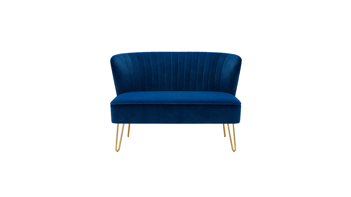 Blue Loveseat Sofa